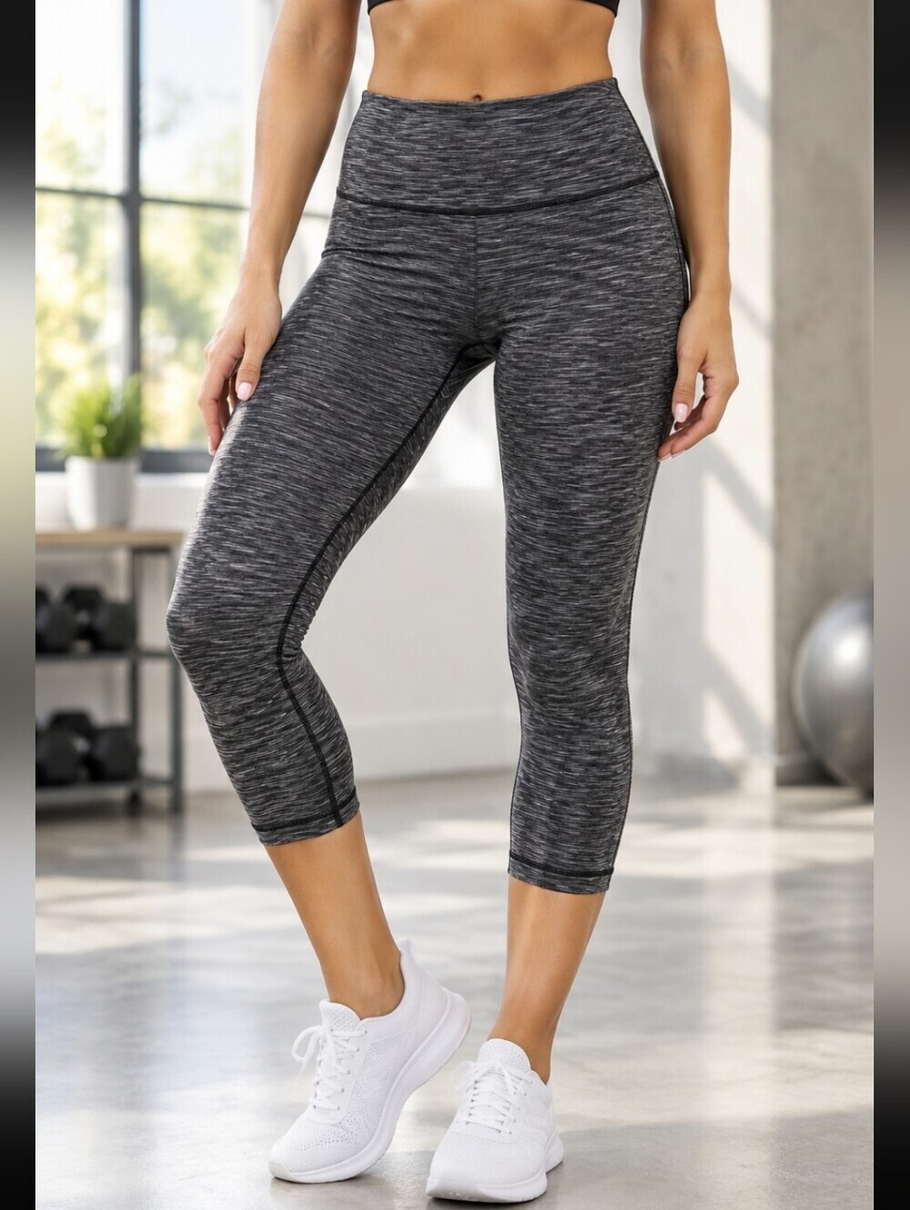 Shosho Activewear Pants Marbled Grey Size S/M